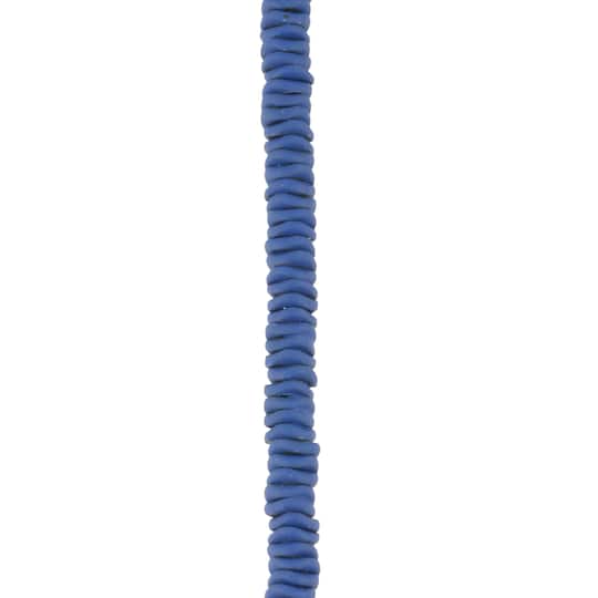 Blue Painted Reconstituted Hematite Wave Heishi Beads, 5.8mm by Bead Landing®